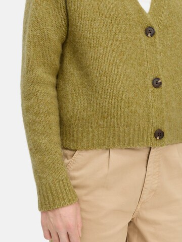 CAMEL ACTIVE Strickjacke mit Raglanärmeln und Knopfverschluss in Grün