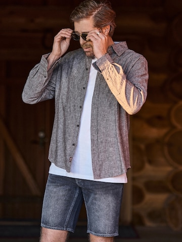 MCS - Ajuste confortable Camisa ' Dean Shirt ' en marrón