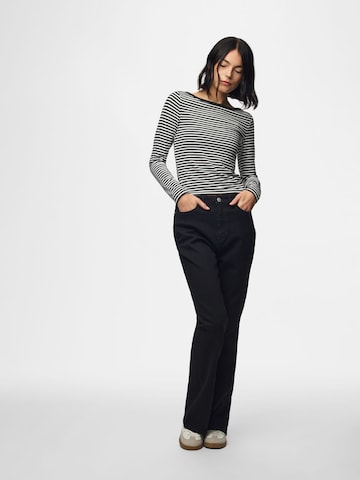 PIECES Bootcut Jeans 'ZOE' in Schwarz