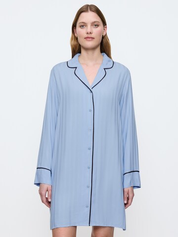 TRIUMPH - Camisola de pijama ' Amourette Jacquard ' em azul: frente