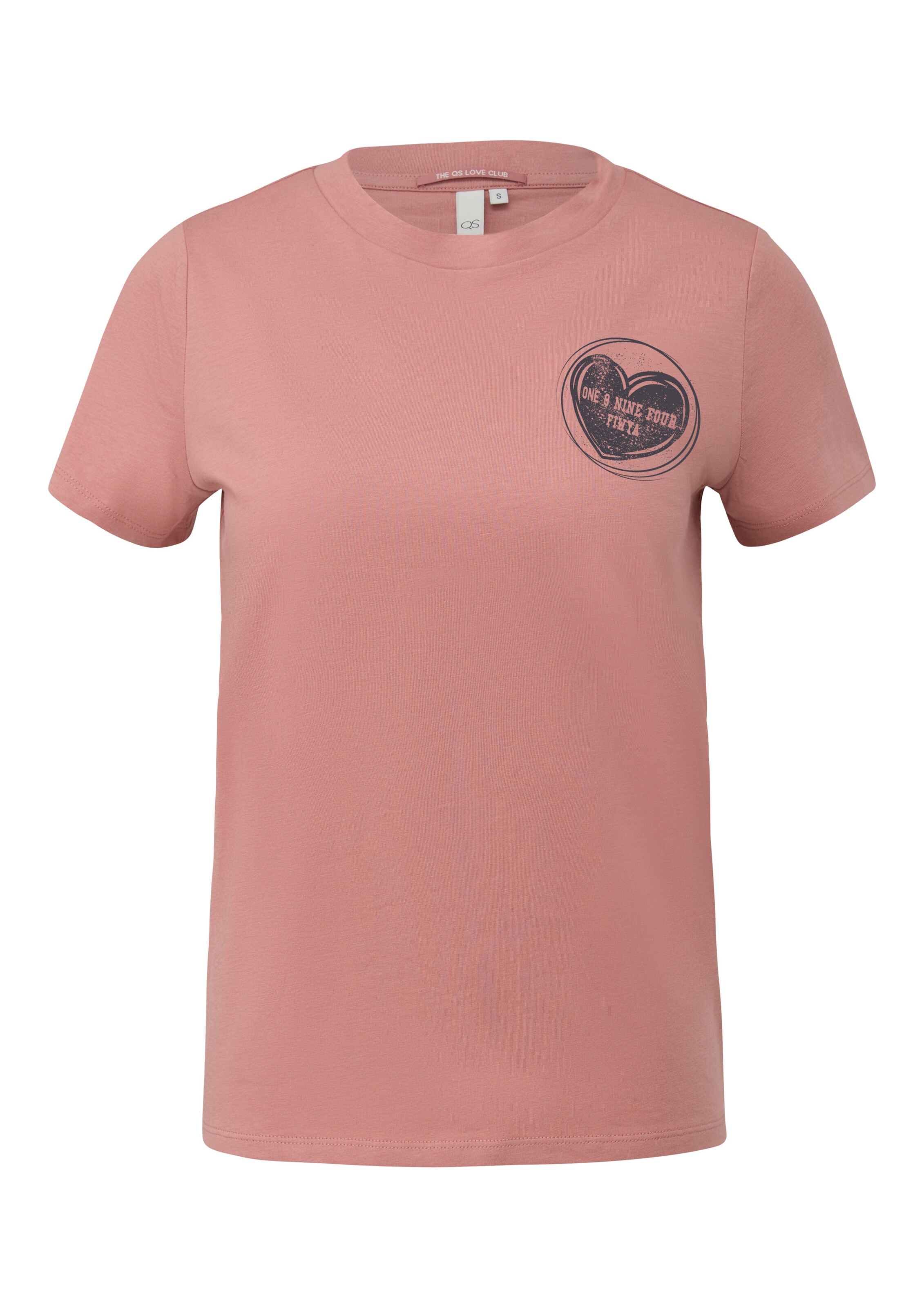 QS Shirt in Roze: voorkant