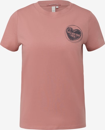 QS Shirt in Roze: voorkant
