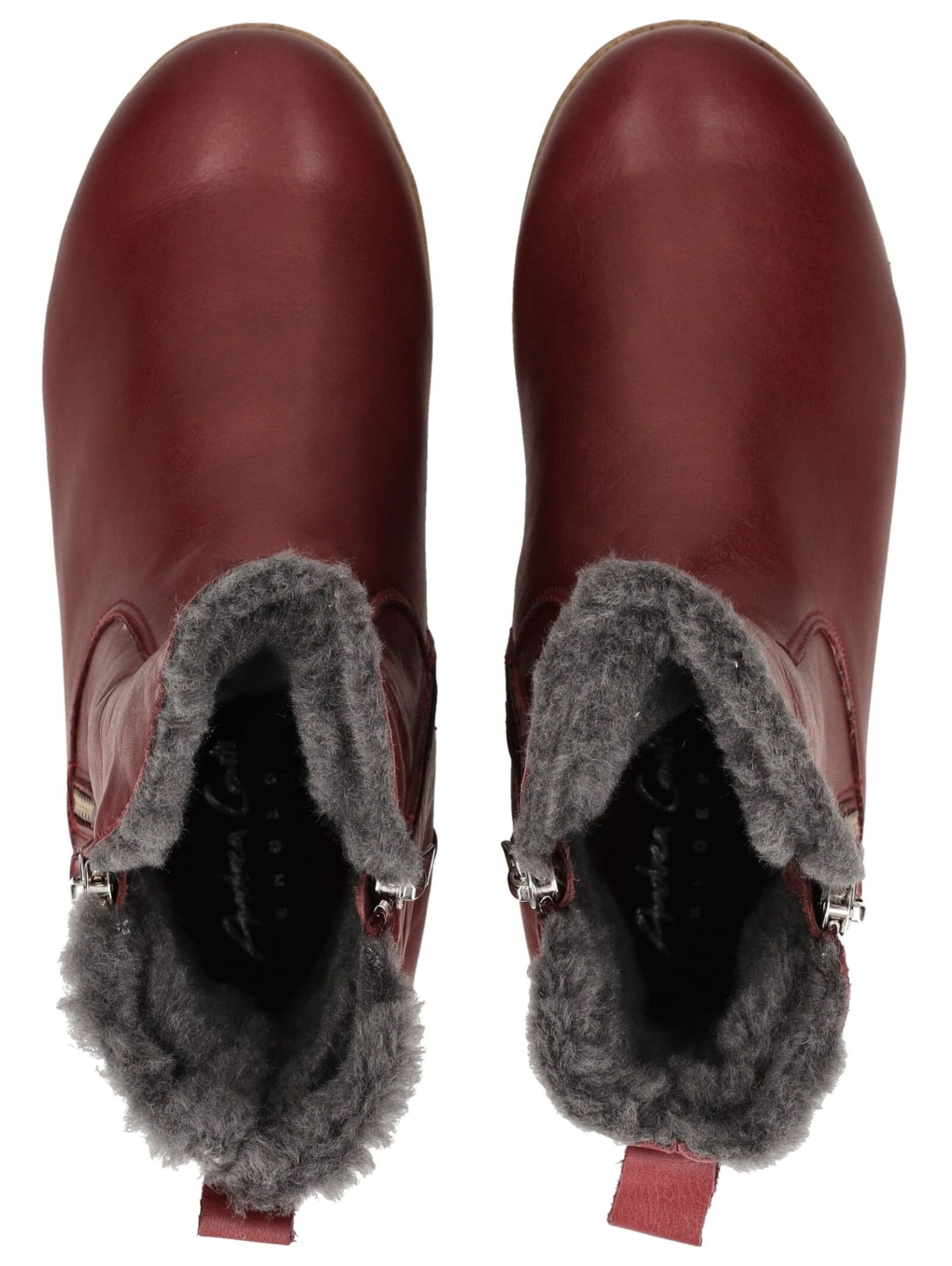 ANDREA CONTI Ankle Boots in Red