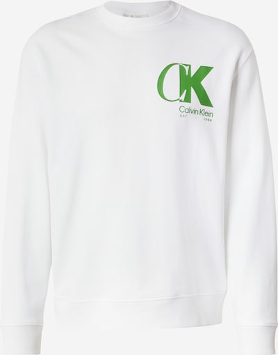 Calvin Klein Sweater majica u jabuka / bijela, Pregled proizvoda