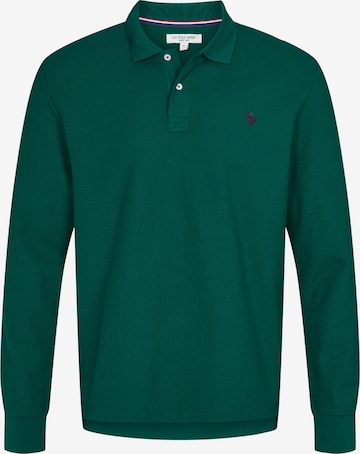 U.S. POLO ASSN. Tričko 'Brett' – zelená: přední strana