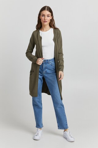 PULZ Jeans - Casaco de malha 'SARA' em verde