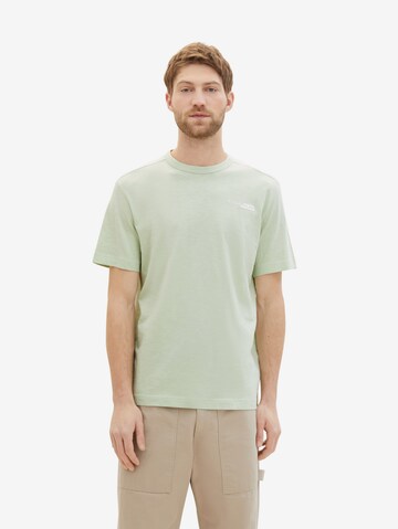 T-Shirt TOM TAILOR en vert : devant