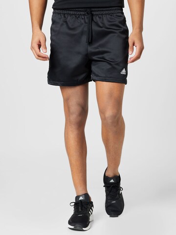 ADIDAS SPORTSWEAR Normální Sportovní kalhoty 'Satin' – černá: přední strana