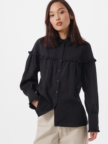 OBJECT Blouse in Zwart: voorkant