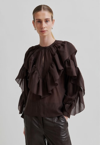 SECOND FEMALE - Blusa en marrón: frente