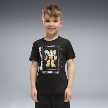 PUMA T-Shirt 'Puma x Transformers' in Schwarz: Vorderseite