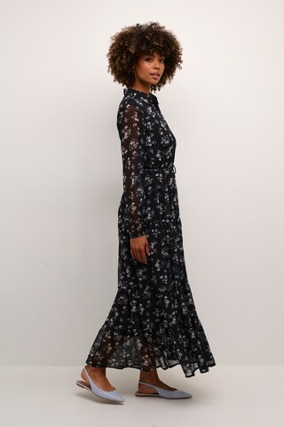 Cream Shirt dress 'Yuna' in Black