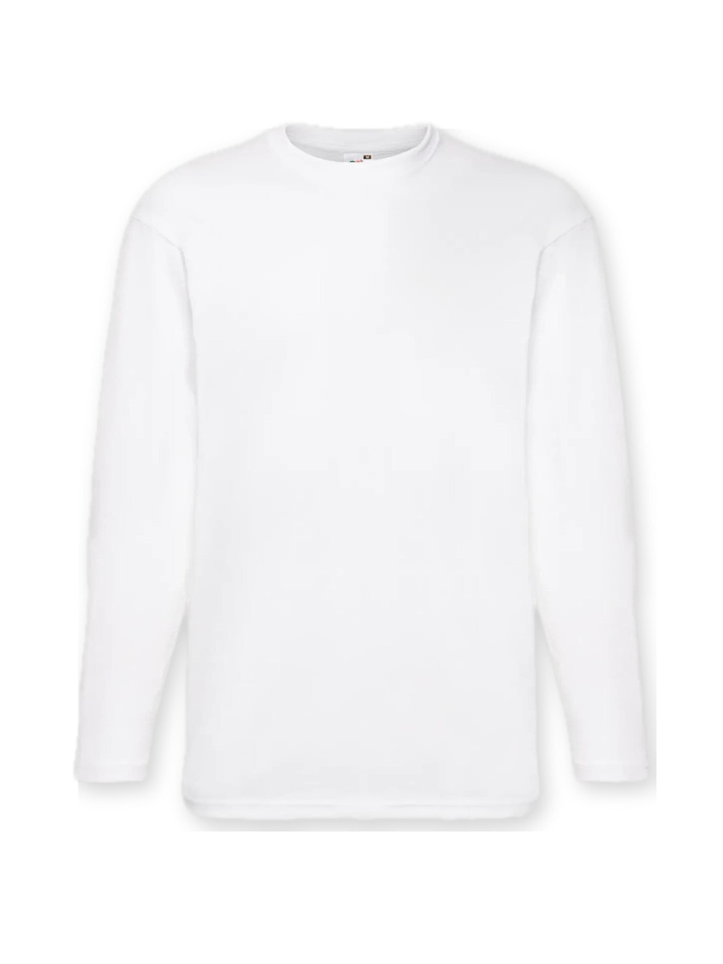 Sweat-shirt FRUIT OF THE LOOM en blanc : devant