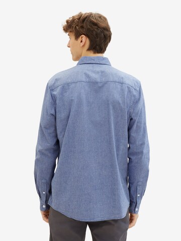 TOM TAILOR DENIM Regular Fit Hemd in Blau