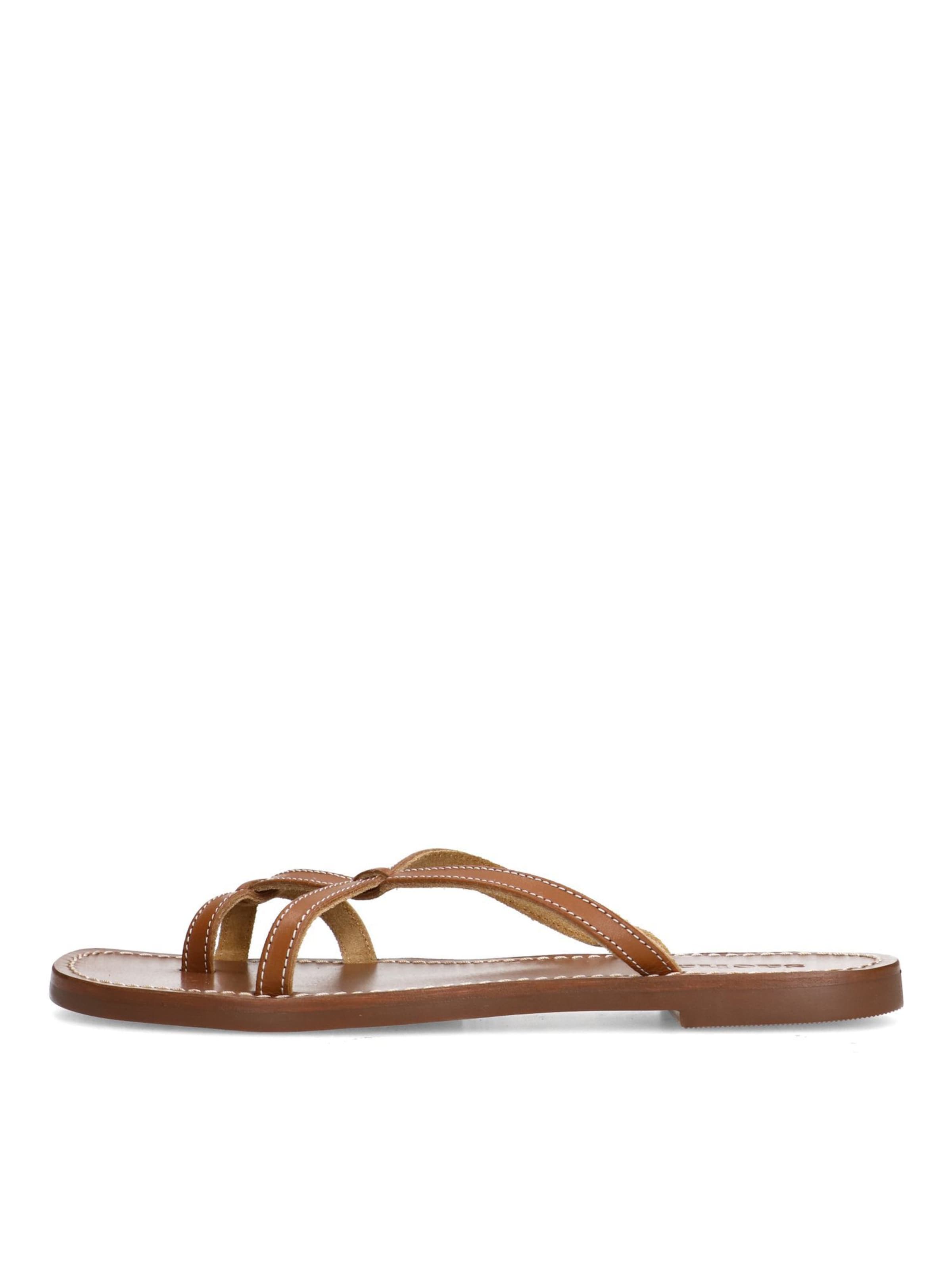 SACHA T-Bar Sandals in Brown