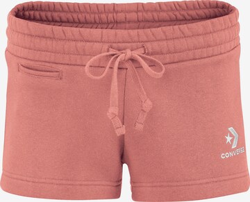 CONVERSE Regular Pants 'Star Chevron' in Pink: front