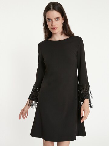 Ana Alcazar Cocktailkleid ' Tabara ' in Schwarz: Vorderseite