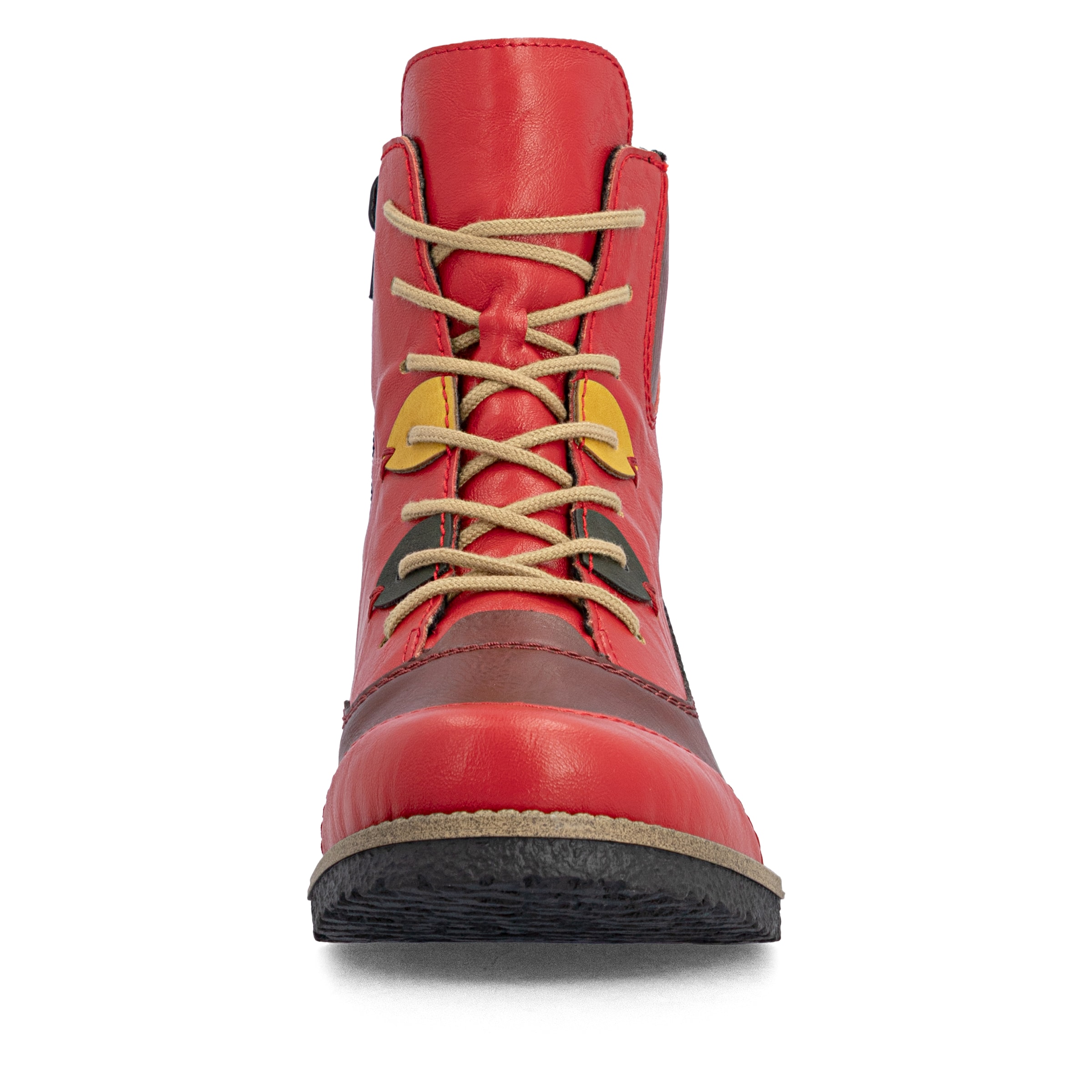 Bottines à lacets Rieker en rouge