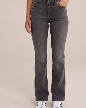 Bootcut Jean WE Fashion en gris : devant