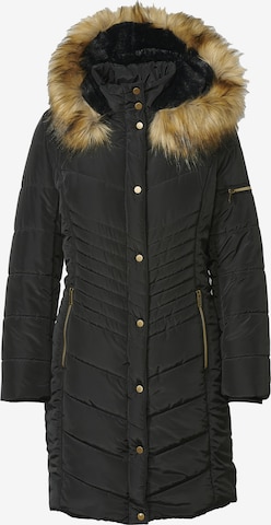 KOROSHI Zimná bunda - Čierna: predná strana