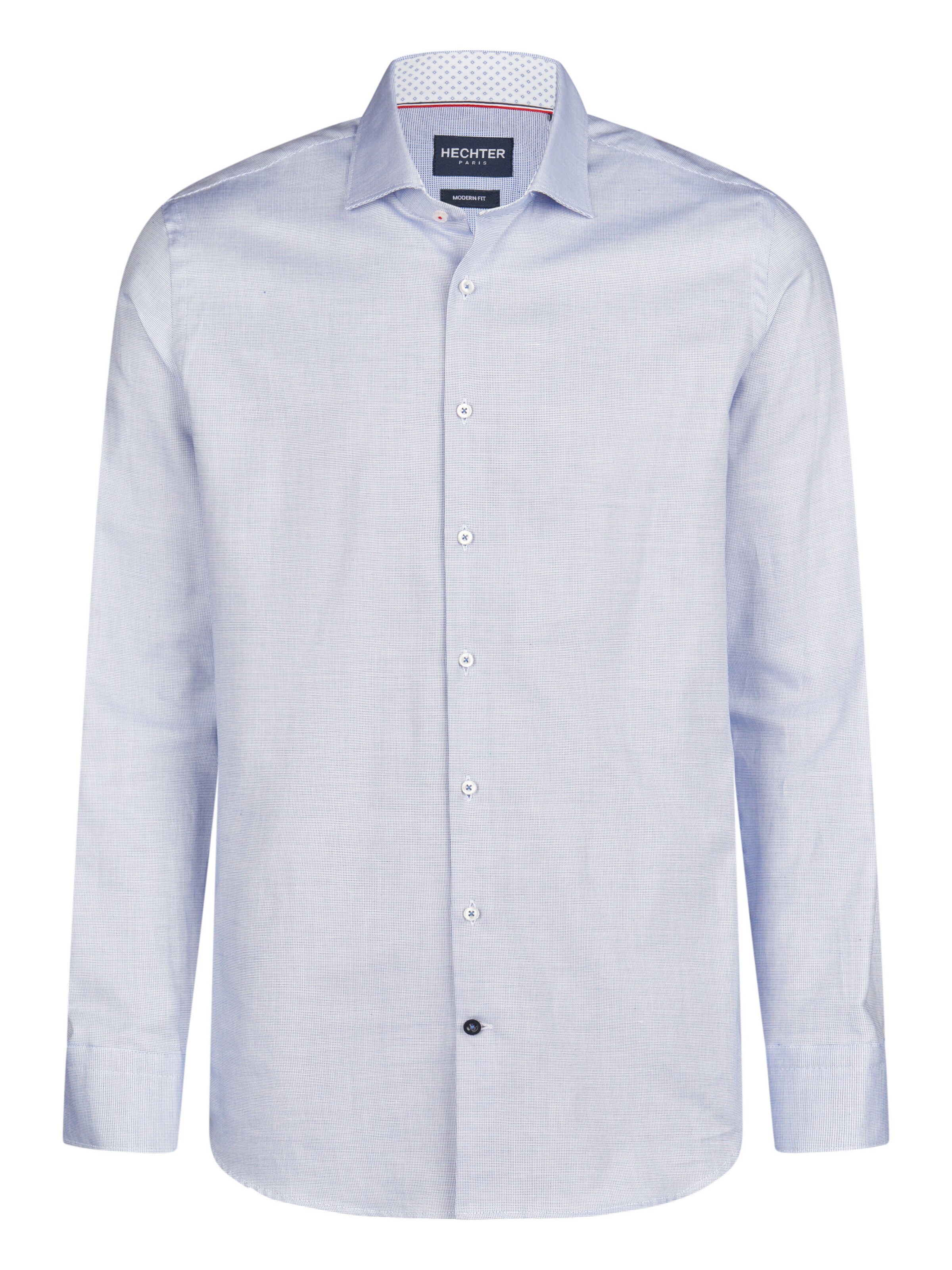 Coupe regular Chemise business HECHTER PARIS en bleu : devant