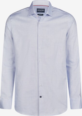 Coupe regular Chemise business HECHTER PARIS en bleu : devant