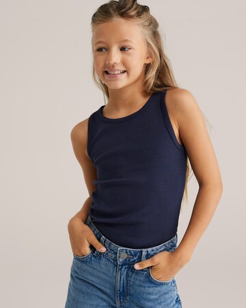 WE Fashion Top in Blue: front