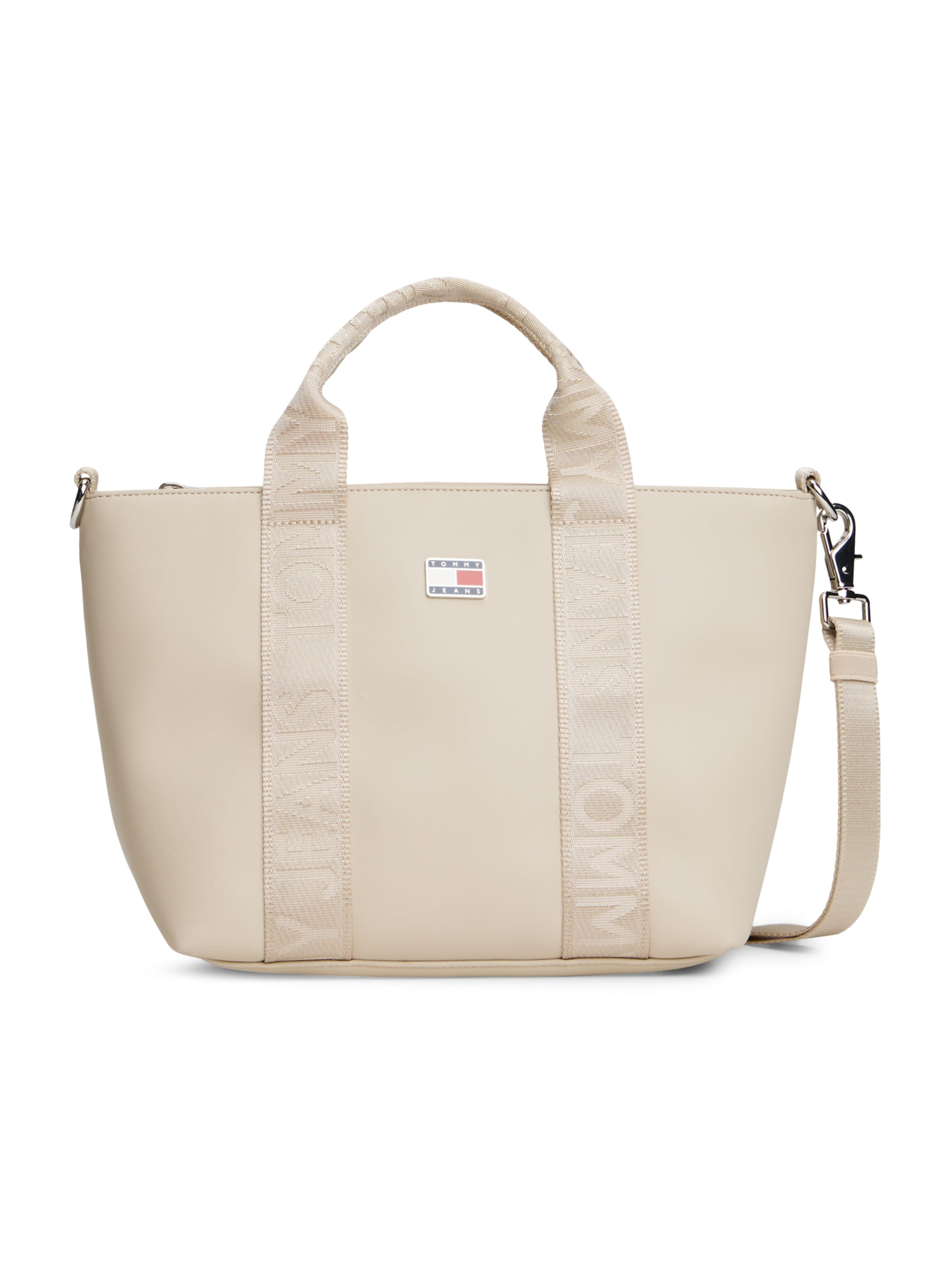 Tommy Jeans Τσάντα χειρός 'Essential' σε μπεζ: μπροστά
