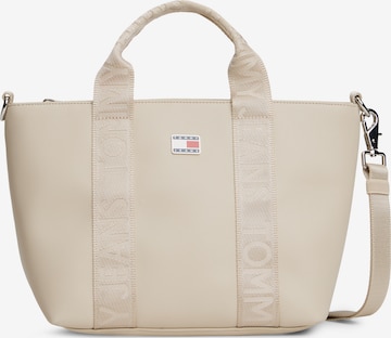 Tommy Jeans - Bolso de mano en beige: frente