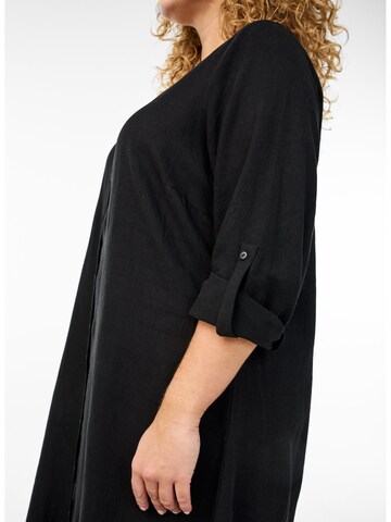 Zizzi - Vestido camisero 'Lina' en negro