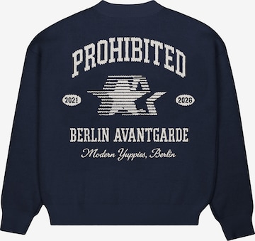 Pullover 'Avantgarde' di Prohibited in blu: frontale