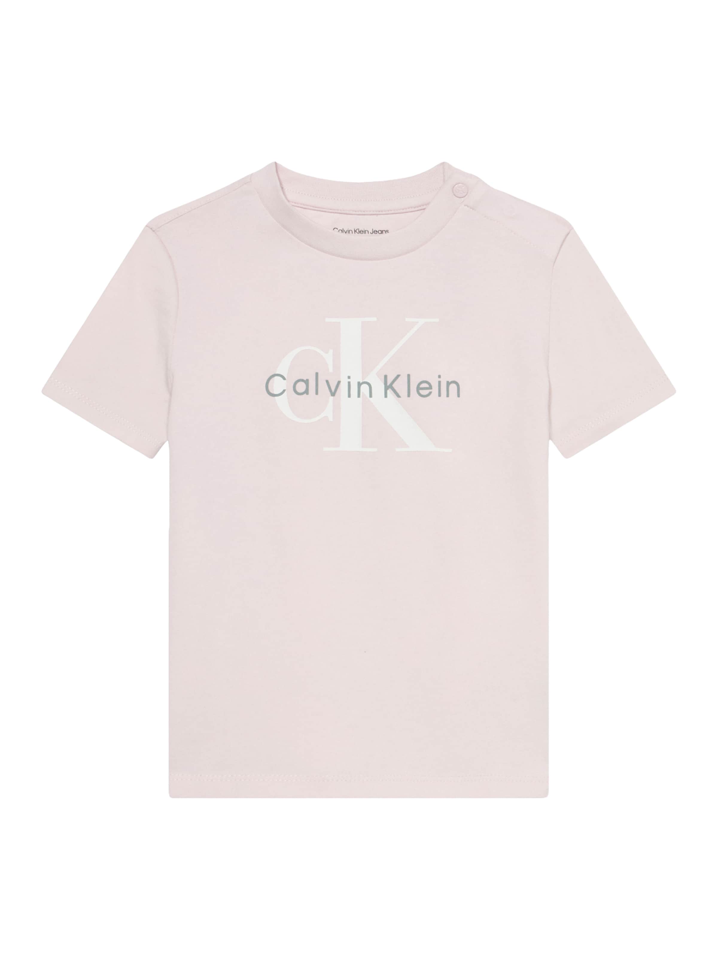 purpurinė Calvin Klein Jeans Marškinėliai: priekis