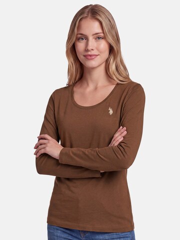 U.S. POLO ASSN. Shirt in Brown: front