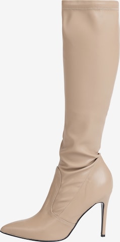 faina Boots in Beige: front
