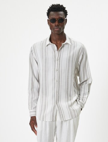 Koton Regular fit Button Up Shirt in White: front