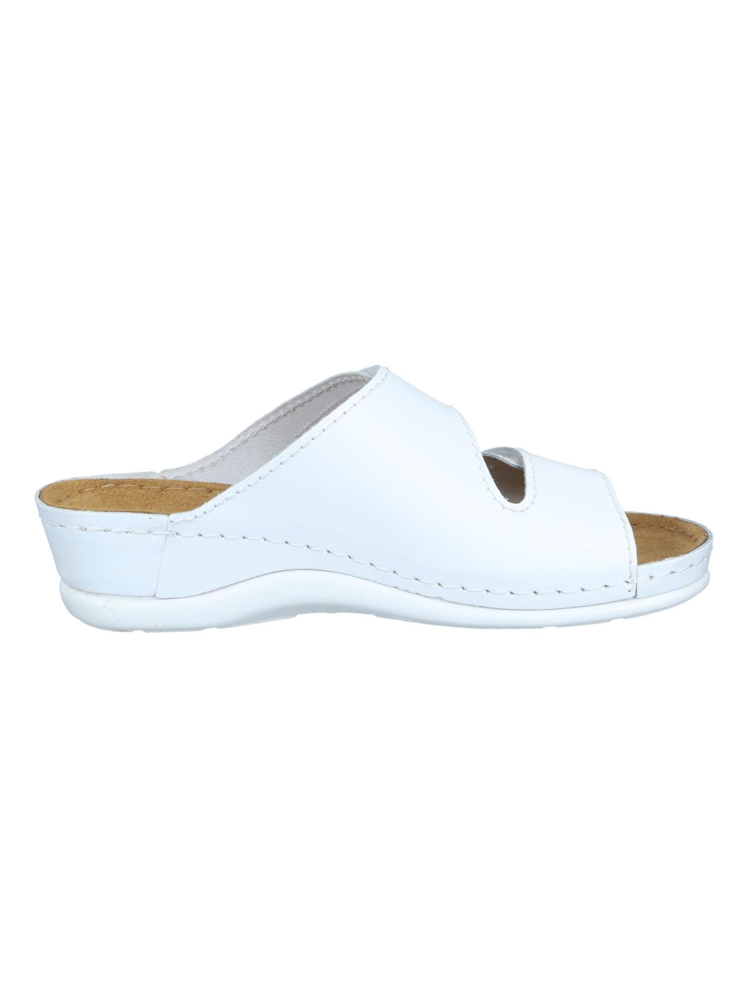 DR. BRINKMANN Mules 'VILLORA' in White