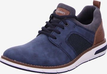 Scarpa stringata di Rieker in blu: frontale