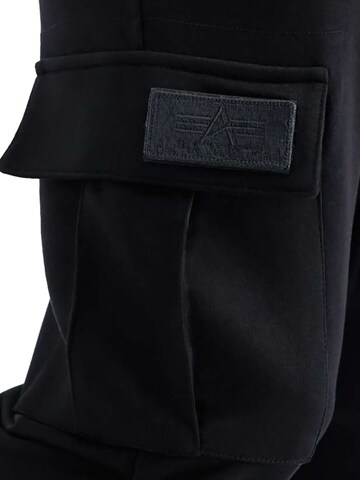 ALPHA INDUSTRIES Regular Hose 'Terry II' in Schwarz