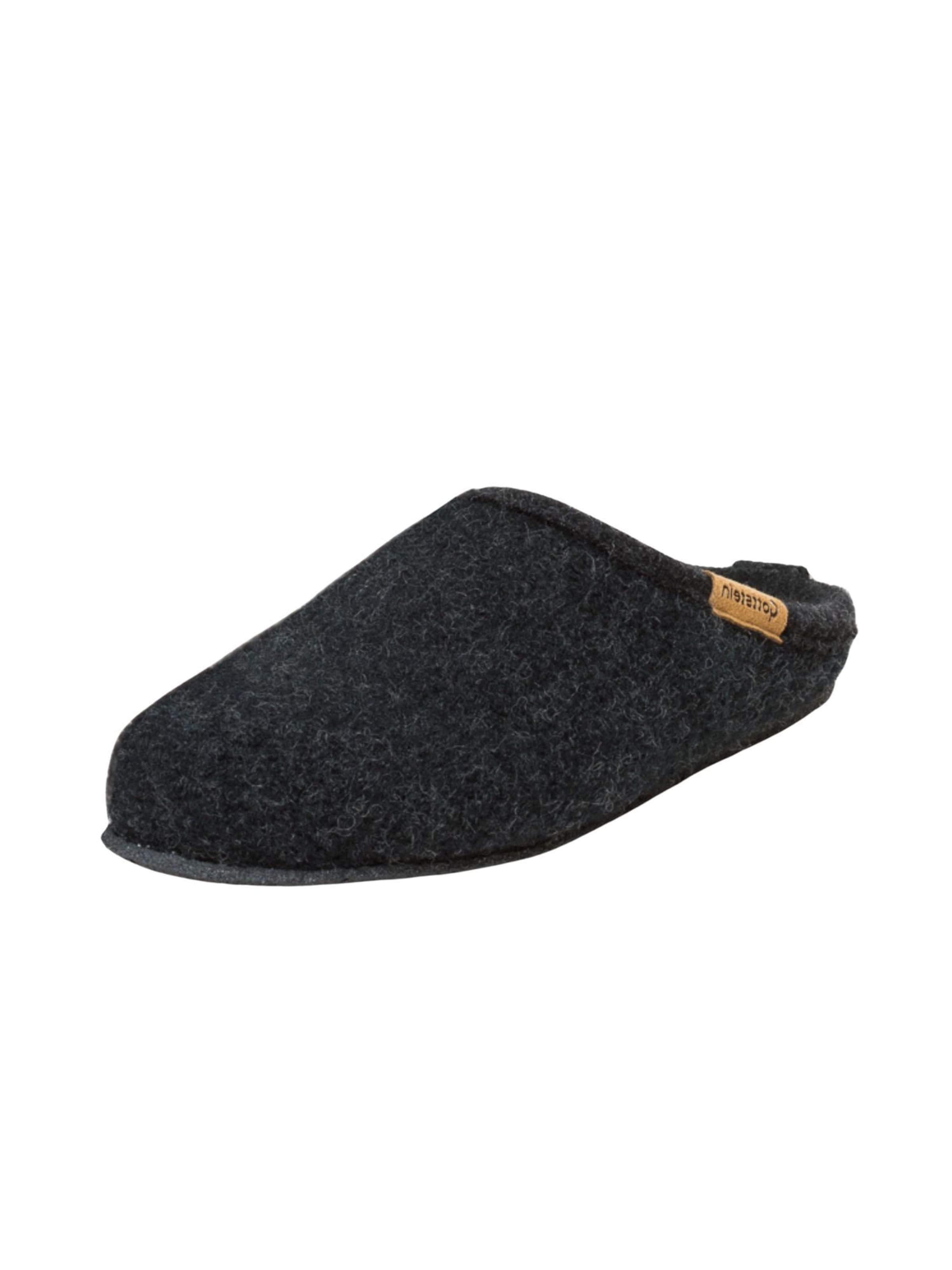 Gottstein Hausschuh 'Walkpantoffel ALP- COMFORT-FE'‌‌‌‌‌‌ in Schwarz: Vorderseite