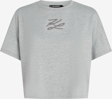 Tricou de la Karl Lagerfeld pe gri: față