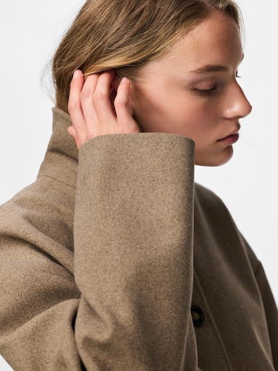 PIECES Between-Seasons Coat 'PCAYA' in XS in Greige, Item view