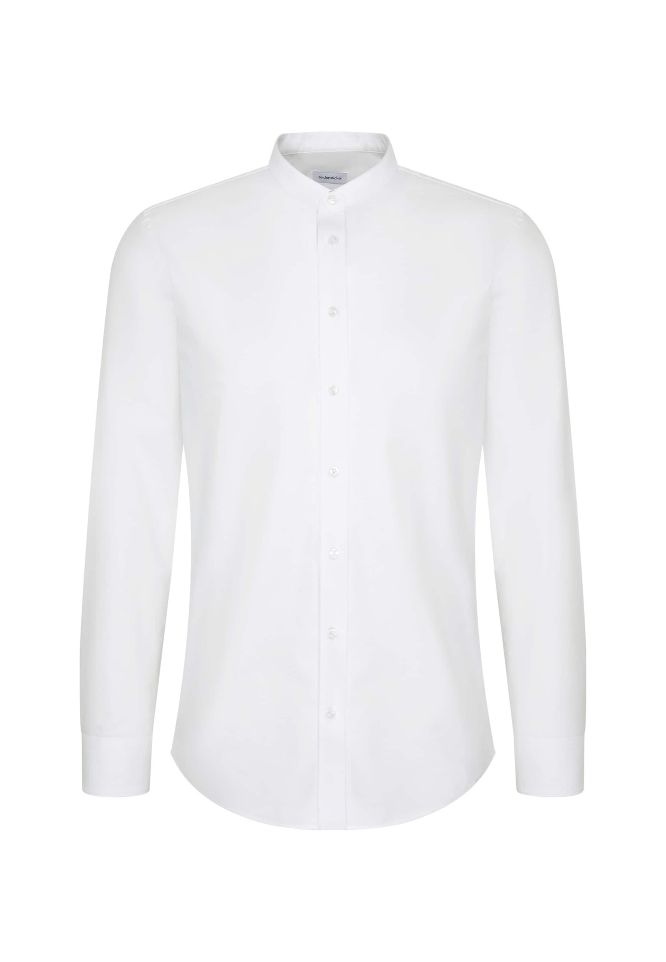 SEIDENSTICKER Slim fit Zakelijk overhemd in Wit: voorkant