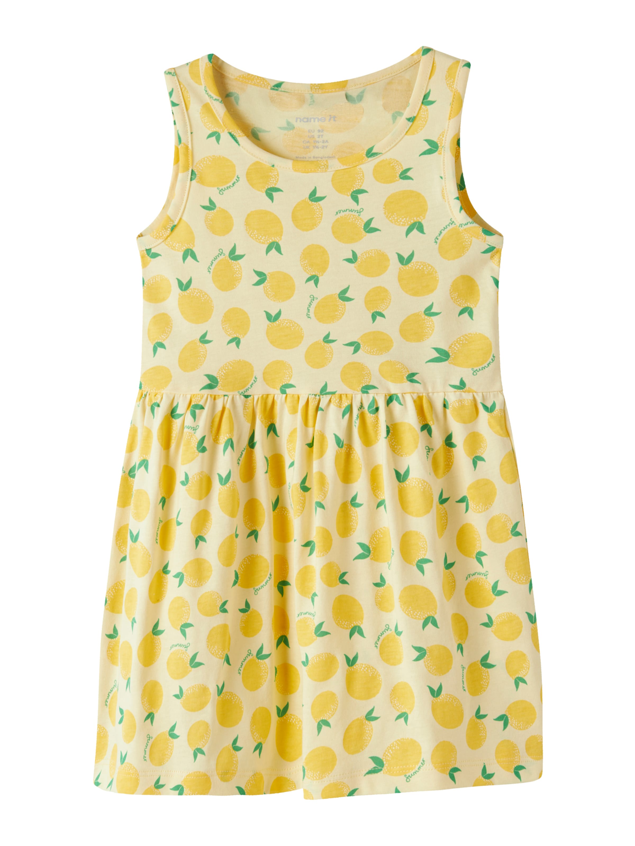 NAME IT Dress 'NMFVINEO' in Yellow: front