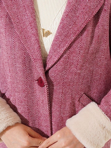 Bigdart - Sobretudo meia-estação em vermelho