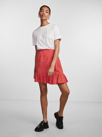 PIECES Skirt 'NYA' in Red