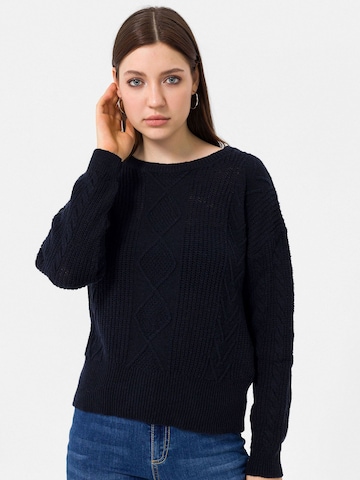 Cardigan Dandalo en bleu : devant