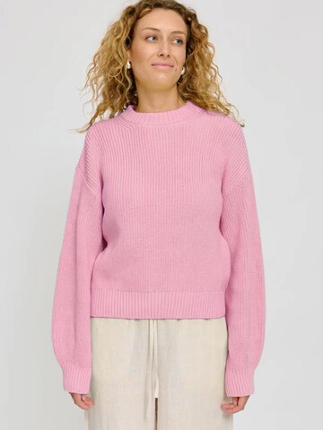 mazine Sweater 'Chunky' in Pink: front