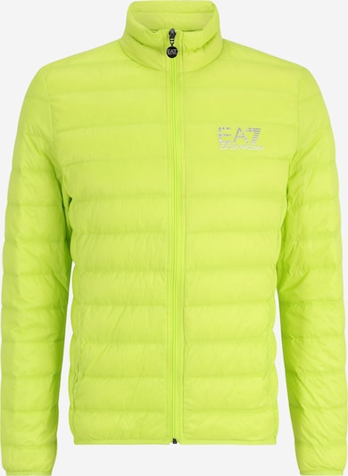 EA7 Emporio Armani Veste d’hiver en gris / citron vert, Vue avec produit