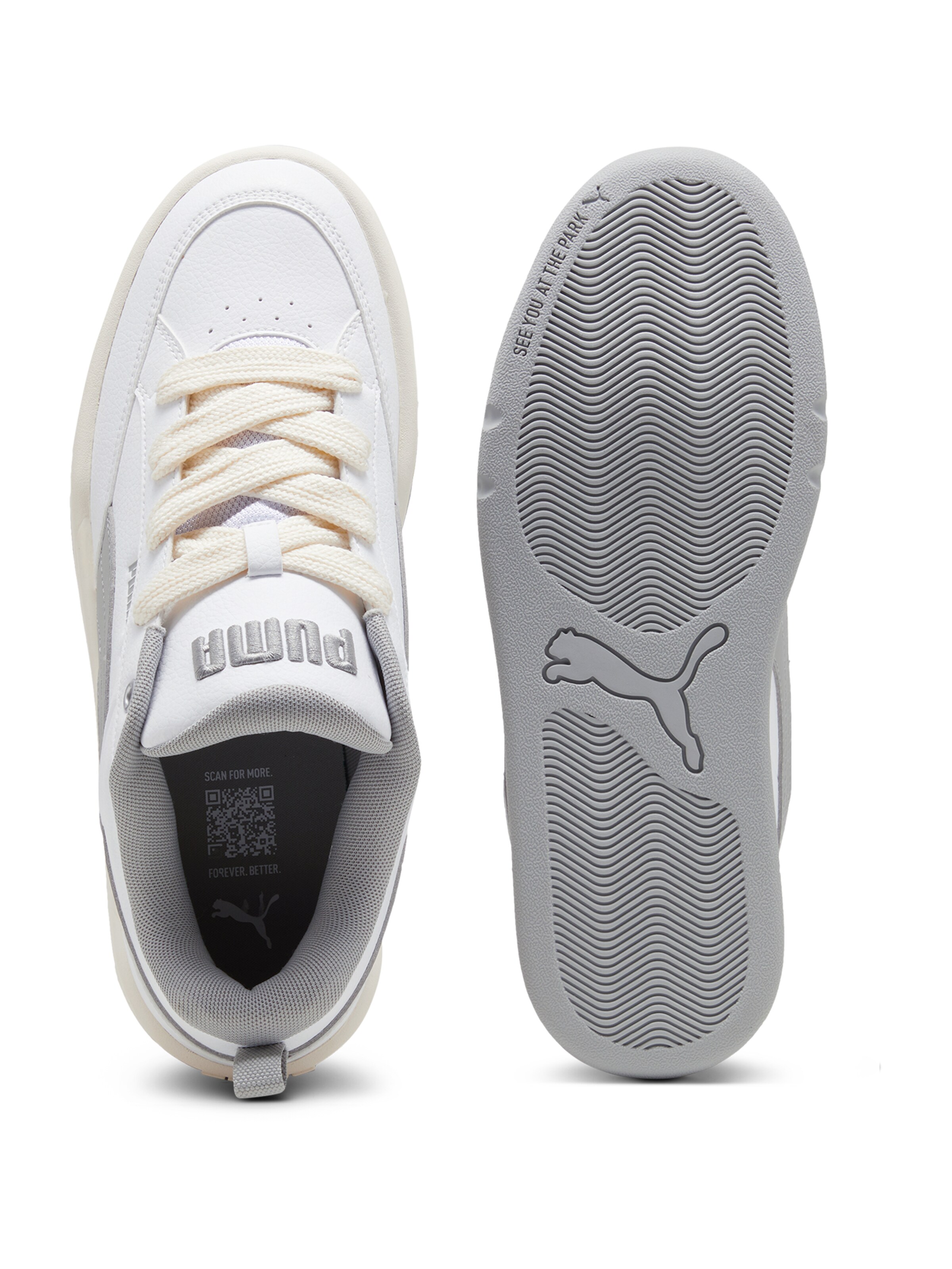 PUMA Σνίκερ χαμηλό 'Park Lifestyle' σε λευκό