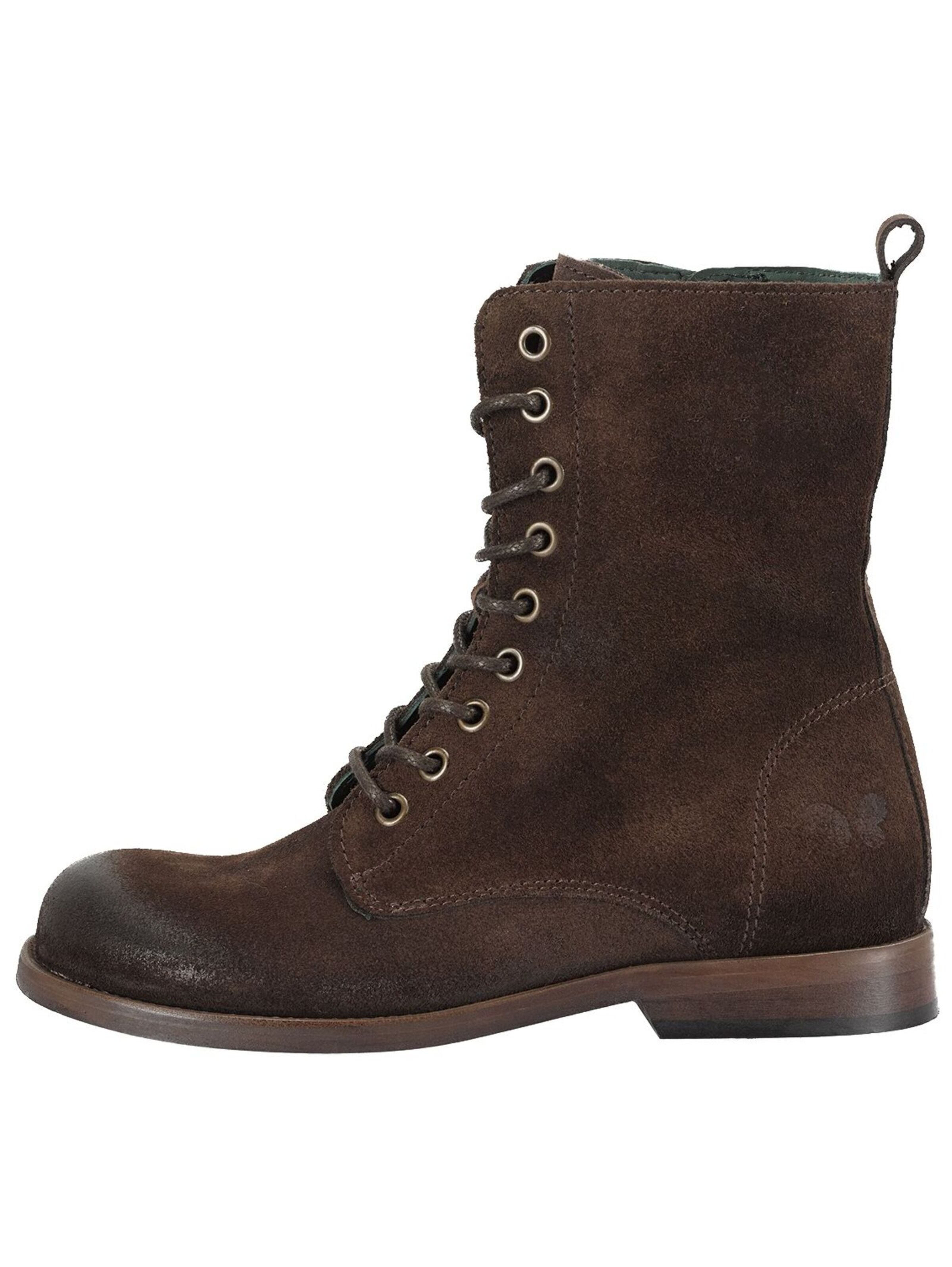 Felmini Wide Fit Veterlaarsjes in Bruin